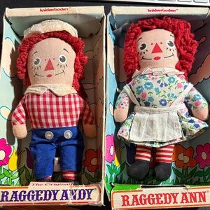 Vintage Raggedy Ann & Andy Dolls 1970s